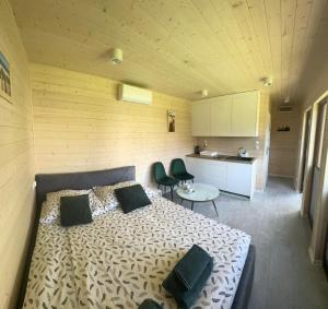 Kuchyň nebo kuchyňský kout v ubytování Gdansk Stogi Beach