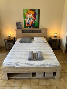 Posteľ alebo postele v izbe v ubytovaní Appartement - les jardins de Cybèle - Gréoux-Les-Bains