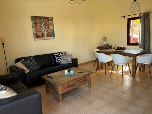 A seating area at Casa Mía
