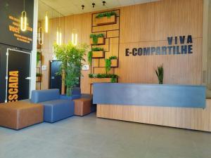 Vstupní hala nebo recepce v ubytování E-Compartilhe Biopark, edifício inteligente | Toledo