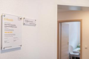 Certifikát, hodnocení, plakát nebo jiný dokument vystavený v ubytování Haus Panoramasicht