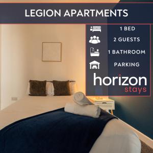 Postel nebo postele na pokoji v ubytování Legion House Apartment Two Middlesbrough