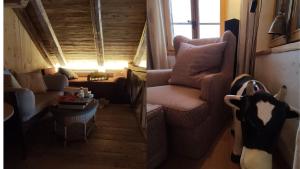 Istumisnurk majutusasutuses Standalone Chalet With Breathtaking Sanetsch View