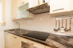 Kuchyň nebo kuchyňský kout v ubytování Apartments Emma