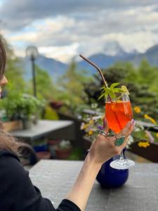 Pogled na planinu ili pogled na planinu iz hotela