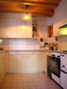 Kuchyň nebo kuchyňský kout v ubytování Chalet Heinzenberg