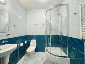 Koupelna v ubytování Hotel Mazowiecki WOW