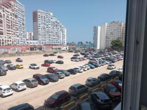 Γενική άποψη της πόλης Cullera ή θέα της πόλης από  αυτό το διαμέρισμα