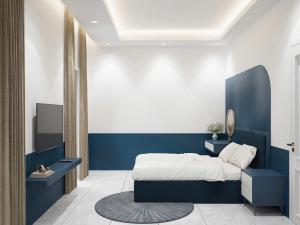 Giường trong phòng chung tại Khách Sạn Tây Ninh LaNa