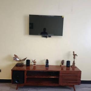 TV a/nebo společenská místnost v ubytování Tresor