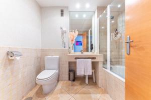Koupelna v ubytování Hotel Rober Palas
