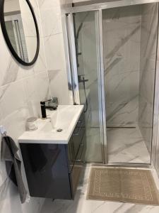 Koupelna v ubytování Apartmán Stanka 002