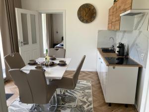 Kuchyň nebo kuchyňský kout v ubytování Apartmán Stanka 002
