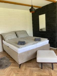 Postel nebo postele na pokoji v ubytování Apartmán Stanka 002