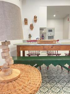 Nhà bếp/bếp nhỏ tại Casa Tropical - maison typique dans le centre historique d'Olhao