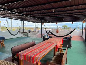 Istumisnurk majutusasutuses Hostal Cattleya