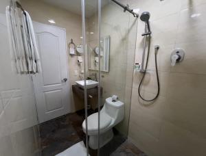 Koupelna v ubytování Hotel Veler