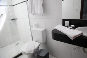 Koupelna v ubytování Absolutte Hotel