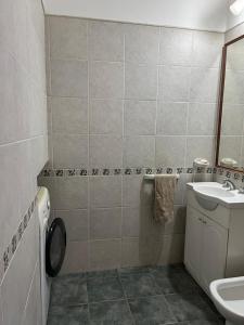 a bathroom with a sink and a toilet at Complejo DelfIn Gallo in Santa Rosa +11 photos
