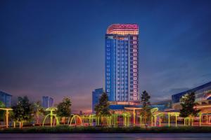 Das Gebäude in dem sich das Hotel befindet