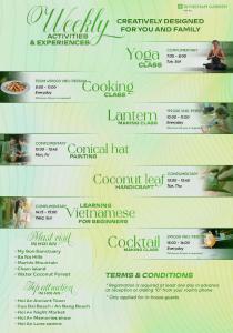 a set of four banners with different types of food at Wyndham Garden Hoi An Cua Dai Beach in Hoi An +37 photos