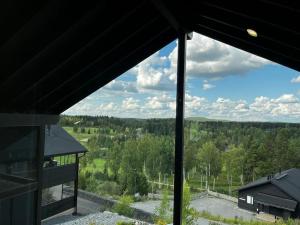 una vista desde la ventana de una casa en Villa Jämsä, en Säyrylä