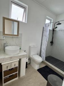 Koupelna v ubytování Appartement T2 La Colombe vue mer et montagne
