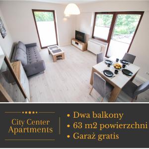 Televízia a/alebo spoločenská miestnosť v ubytovaní Apartament City Center Classic - Luxury Standard