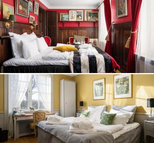 Voodi või voodid majutusasutuse Häringe Slott toas