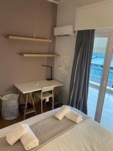 Postel nebo postele na pokoji v ubytování Pent house with terrace + 6 fotografií
