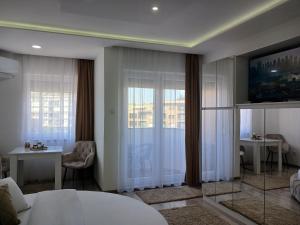 TV a/nebo společenská místnost v ubytování Apartmani Sofronic Loznica 2