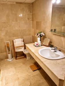 A bathroom at Spacious and stylish penthouse in Mijas