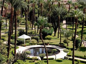 A garden outside Sofitel Winter Palace Luxor