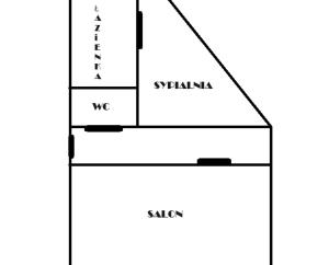 Plán poschodí v ubytovaní Apartament Miły
