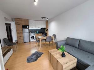 Kuchyň nebo kuchyňský kout v ubytování Aпартамент Тити