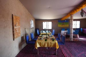 A seating area at Chegaga Desert Trips