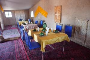 A seating area at Chegaga Desert Trips