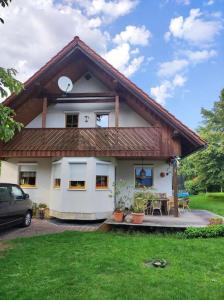 Zahrada ubytování Ruhige Stadtrandwohnung Coburg