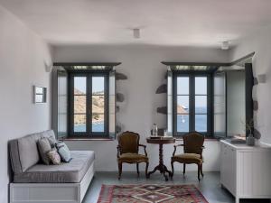 Posezení v ubytování Patmos Eye Boutique Hotel & Villas