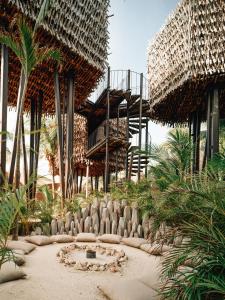 Zahrada ubytování Nomade Holbox