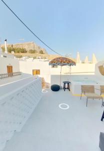 Μπαλκόνι ή βεράντα στο Kantouni Lindos ELEGANT APARTMENT