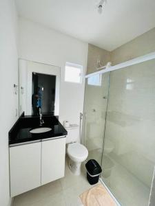 Koupelna v ubytování Casa Beira Mar - Praia de Touros -RN