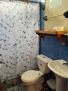 Vannituba majutusasutuses Hostal Cattleya