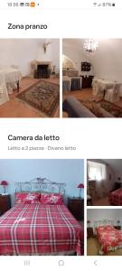 Postel nebo postele na pokoji v ubytování Dimora borgo antico