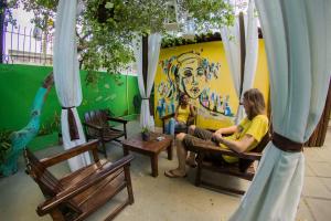 Posezení v ubytování Cosmopolitan Hostel