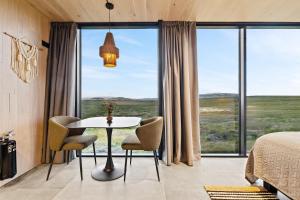 Χώρος καθιστικού στο Heathland Lodge