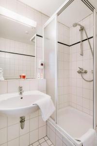 Koupelna v ubytování Hotel zur Radau