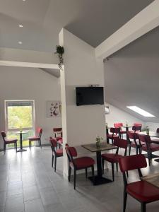 TV a/nebo společenská místnost v ubytování Hotel zur Radau