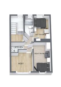 a rendering of a floor plan of a house at 2 Zimmer Nähe Messe, Lanxess-Arena in Cologne