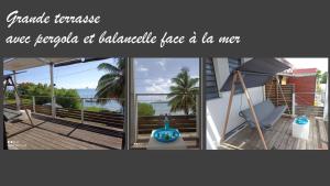 Balkón nebo terasa v ubytování T2 Les pieds dans l'eau face à la mer des caraïbes Sainte Luce - Trois Rivières